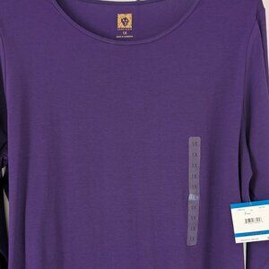 Anne Klein NWT Size 1X Purple